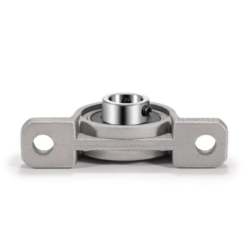 Xike 4 Pcs KP08 Mounted Pillow Block Bearings Bore 8mm/0.31inch Zinc Alloy Plummer Flanged Bearing，Cast Iron Self-Alignment Bearing for 3D Printer and More. - Image 3